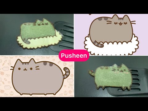 Sticker Pusheen Cat Pancake Art - Pusheen smile, Pusheen shy | LEMON Pancake