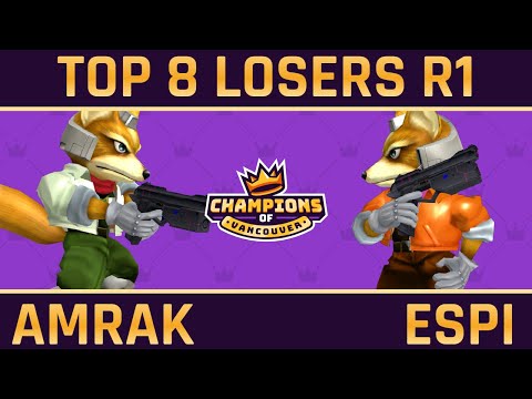 Amrak (Neutral Fox) vs Espi (Red Fox) - Top 8 LR1 - Champions of Vancouver