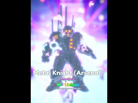 Anime adventures unique metal knight showcase!