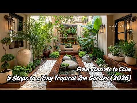 From Concrete to Calm: 5 Steps to a Tiny Tropical Zen Garden (2026)