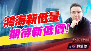 鴻海新低量 期待新低價！｜台股攻略｜劉烱德 (圖)