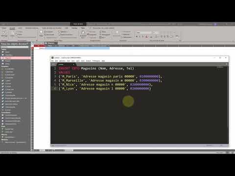 1 Access SQL Présentation de l outil
