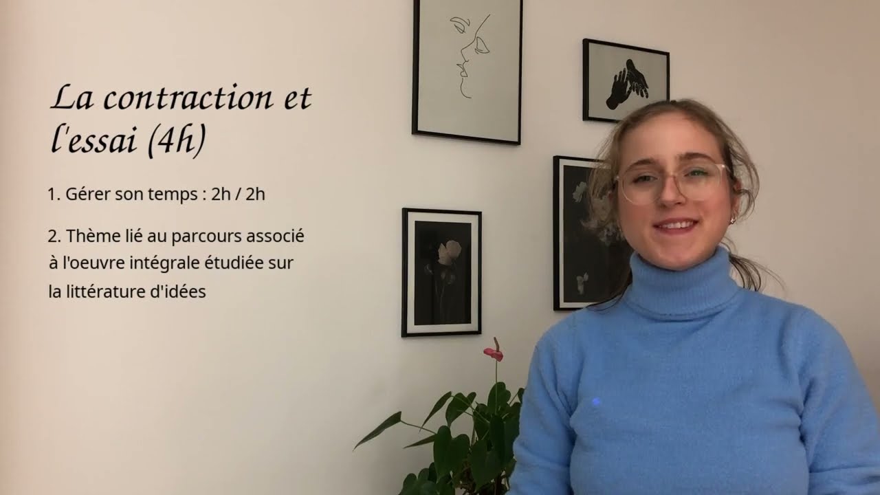 La contraction et l'essai — bac de français écrit