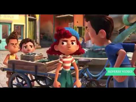 Just Luca First time doing something scene - Disney Pixar Luca Clip (2021) reversed