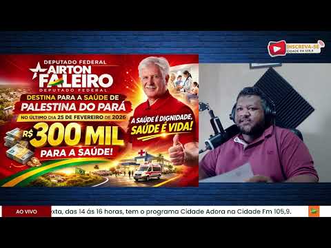 Palestina em Foco - 300 mil da emenda do deputado Airton Faleiro para saúde. 