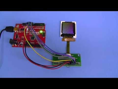 Demonstration of the CFAF128128B-0145T Arduino SPI TFT LCD.