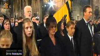 Otto von Habsburg -  Funeral -  Singing of the Kaiserhymne