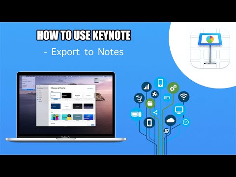 How to EXPORT Your Presentation to Notes On Keynote Using a Mac Computer - Basic Tutorial | New