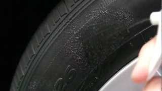 preview picture of video 'Flashwax - Aqua Gloss tire shine  : water beading'