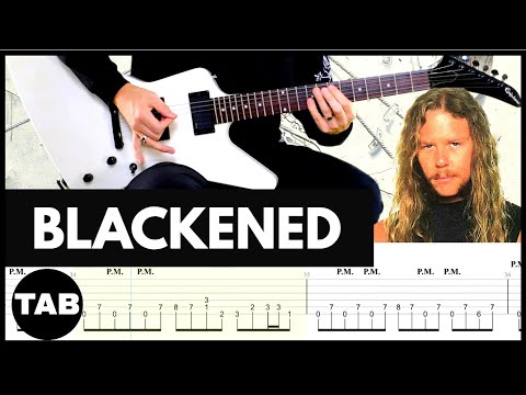 BLACKENED Metallica Guitar TAB | Lesson | Tutorial | Cover