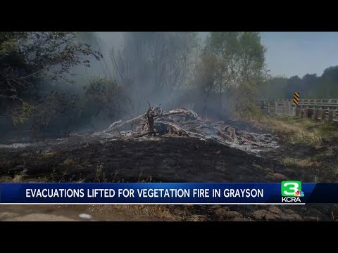 Evacuation orders lifted. Crews continue to fight brush fire in Stanislaus County