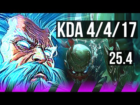 ZILEAN & Viktor vs PYKE & Corki (SUP) | 4/4/17 | KR Diamond | 25.4