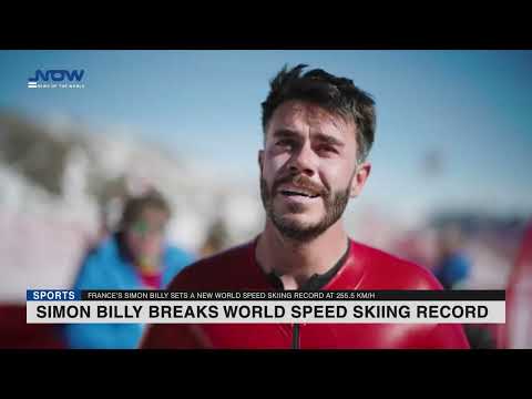 France's Simon Billy breaks world speed skiing record