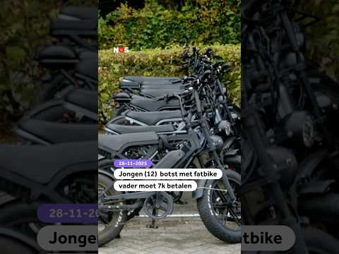 Jongen (12) botst met fatbike, vader moet 7k betalen
