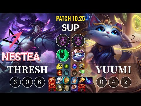 JT Nestea Thresh vs Yuumi Sup - KR Patch 10.25