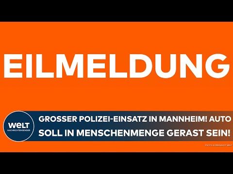 Video Thumbnail: MANNHEIM: Großer Polizei-Einsatz in der Innenstadt! Auto soll in Menschenmenge gerast sein!