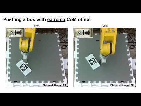 Apprentissage de dynamiques neuronales ODE adaptées au contexte pour le contrôle robotique adaptatif