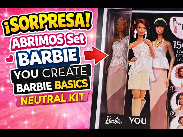 Vídeo relacionado con Barbie Basics You Create Kit Neutro 001, con muñeca Personalizable, Ropa y Accesorios universales, Cuerpo articulado y Cabeza Intercambiable, JJX35