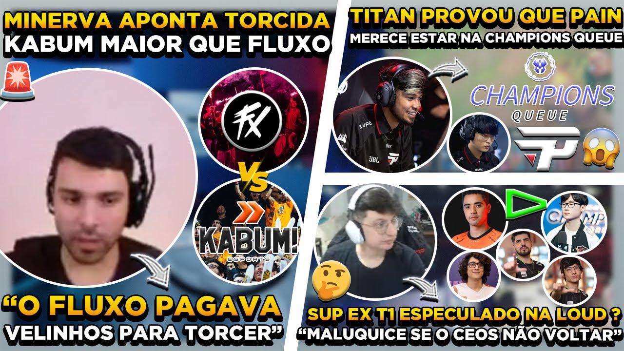 NOVA LINE SUGERIDA PARA LOUD ! PAIN SEM NÍVEL na CHAMPIONS QUEUE ? LENDAS COMPARAM KABUM ao FLUXO