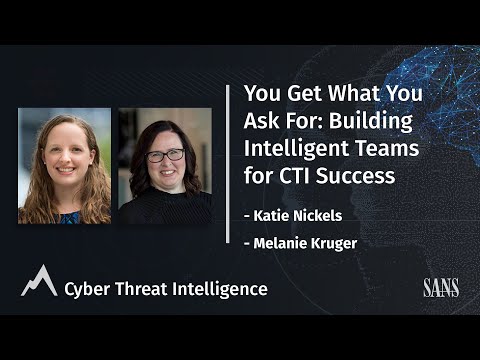 You Get What You Ask For: Building Intelligent Teams for CTI Success – CTI Summit 2022