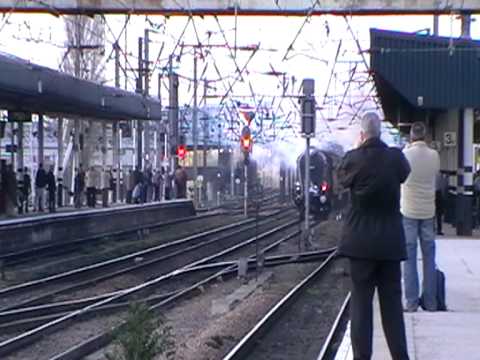 60019 'Bittern' speeds through Doncaster with 'The Great Britain III with whistles on 14.4.10