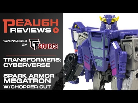 Video Review: Transformers Cyberverse - Spark Armor MEGATRON w/ Chopper Cut