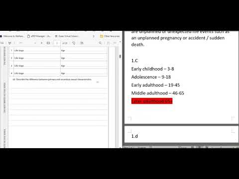 Unit 1: Human lifespan development - Exam paper walkthrough JANUARY 2024 📝📑