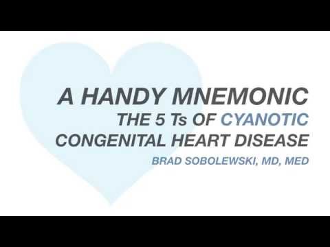A handy mnemonic for the 5 Ts of cyanotic congenital heart disease