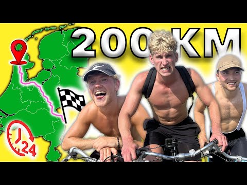 We tried to cycle 200 km in 24 hours, without preparation!