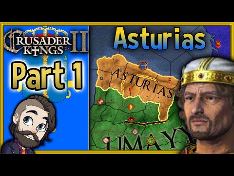 Crusader Kings 2 Spain / Asturias Gameplay 🔴 Part 1 ► Let's Play Walkthrough