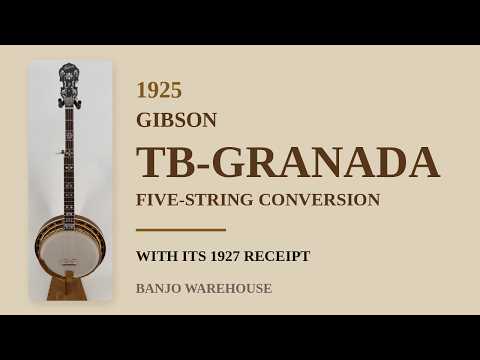 1925 Gibson TB-Granada 5-String Conversion, Frank Neat Neck, Original Tenor Neck and Case image 25
