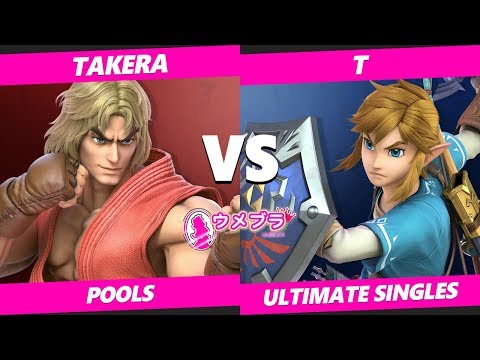 Japan Smash Ultimate Tournament - takera (Ken) Vs. T (Link, Young Link) Umebura SP2 SSBU Pools