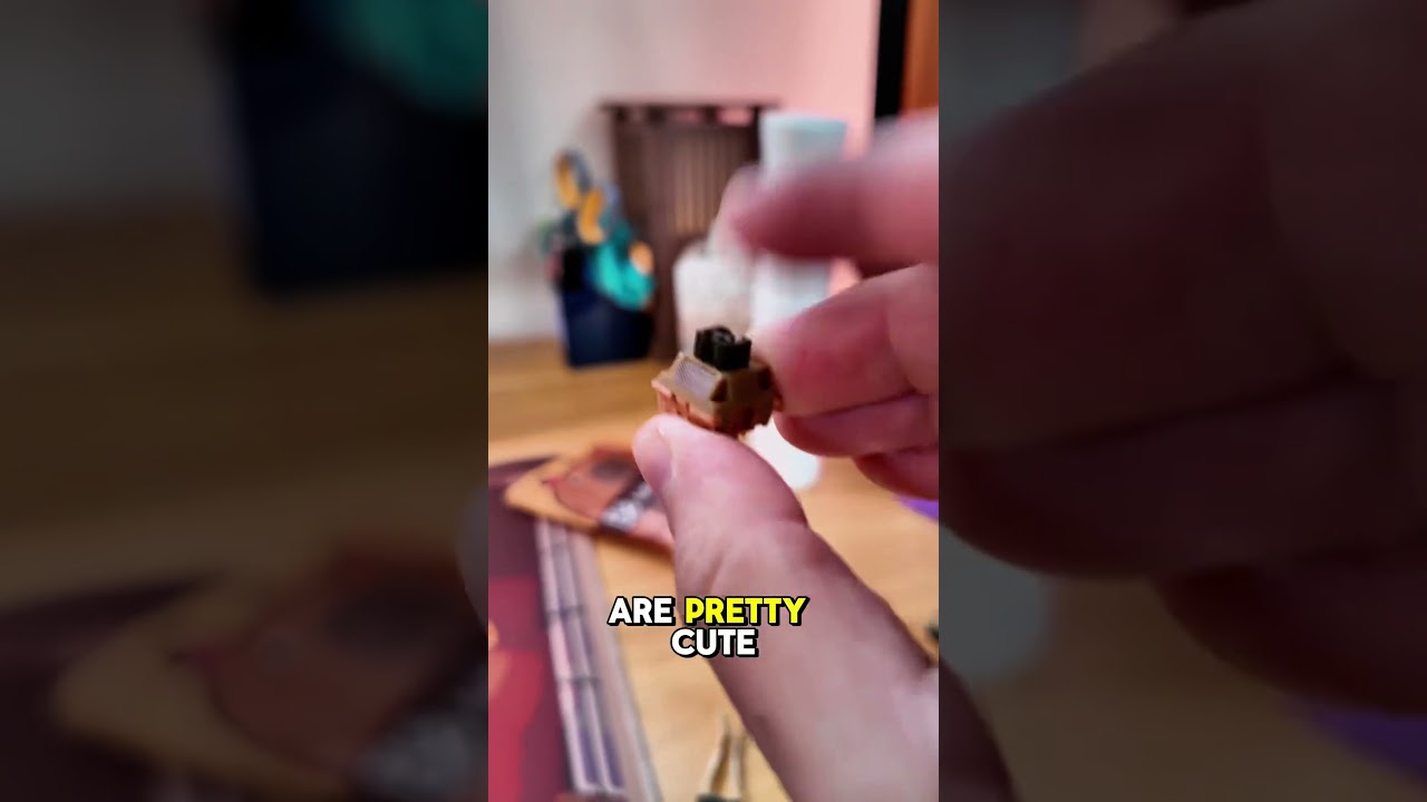 CAPYBARA keyboard switches!? Check em out at Hipyo.co #customkeyboard #capybara