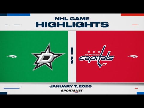 NHL Highlights | Stars vs. Capitals - January 7, 2026