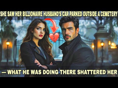 She Saw Her Billionaire Husband’s Car Parked Outside a Cemetery — What He Was Doing There Shattered