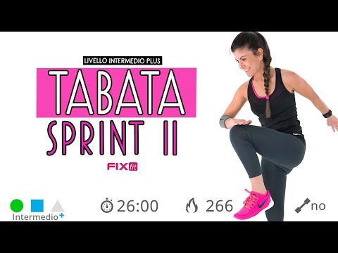 TABATA SPRINT II - HIIT Total Body Brucia Grassi Con Tempi Tabata