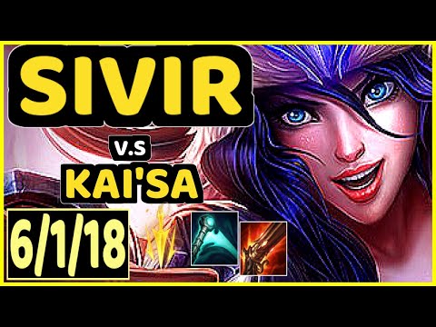 HJäRNAN (SIVIR) vs KAI'SA - 6/1/18 KDA BOTTOM ADC GAMEPLAY - EUW Ranked GRANDMASTER