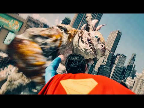 Giant Kaiju Attacks Metropolis - SUPERMAN Movie Clip (2025)
