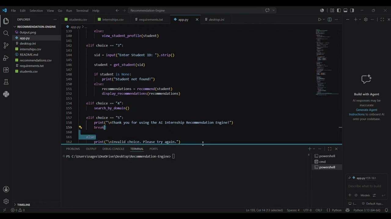 Building an AI Internship Recommendation Engine Using Python