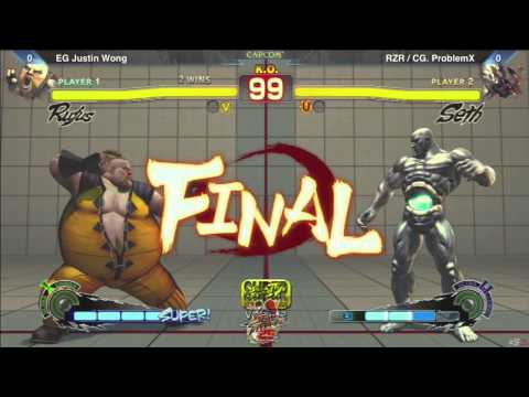 SSF4: EG Justin Wong vs RZR CG Problem X - SF25th Finals - Losers Round 1