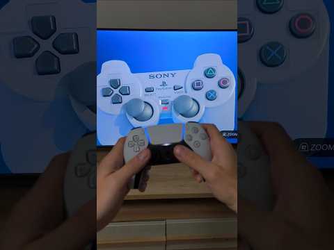 PS1 vs PS5 controller #ps1 #ps5 #playstation #nostalgiaplaystation