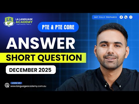 PTE Speaking Answer Short Question | Most Repeated Questions | PTE Academic & PTE Core December 2025