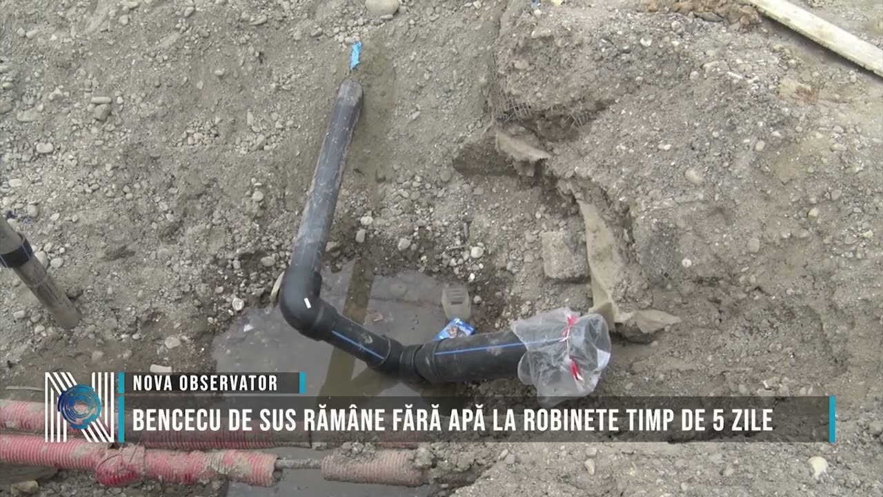 Bencecu de Sus rămâne fără apă la robinete timp de 5 zile
