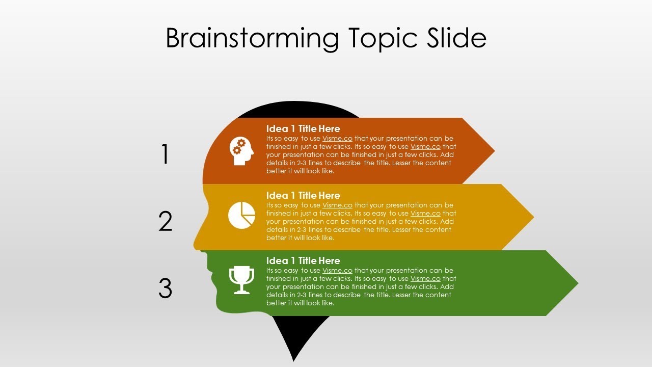 Brainstorming Project Management PowerPoint Presentation Template Slide Design - Idea Generation