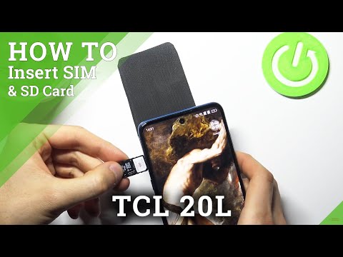 How to Insert SIM Card in TCL 20L – Install SIM & SD Card