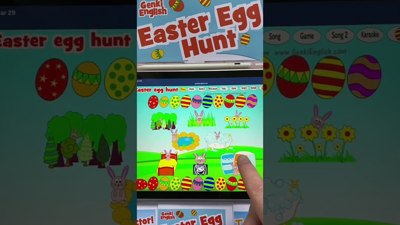 English teachers, try setting the Easter game at *home* before class!