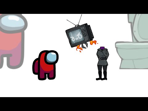 Mini Crewmate Kills Skibidi Toilet Characters - Part 4 | Among Us