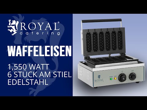 Video - Waffeleisen - 1.550 Watt - Stiel - Corn Dog