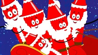 five fat santas | christmas | nursery rhymes | kids songs | baby rhymes