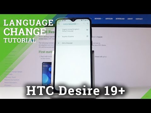 How to Change Language in HTC Desire 19+ – Set Up Language Settings